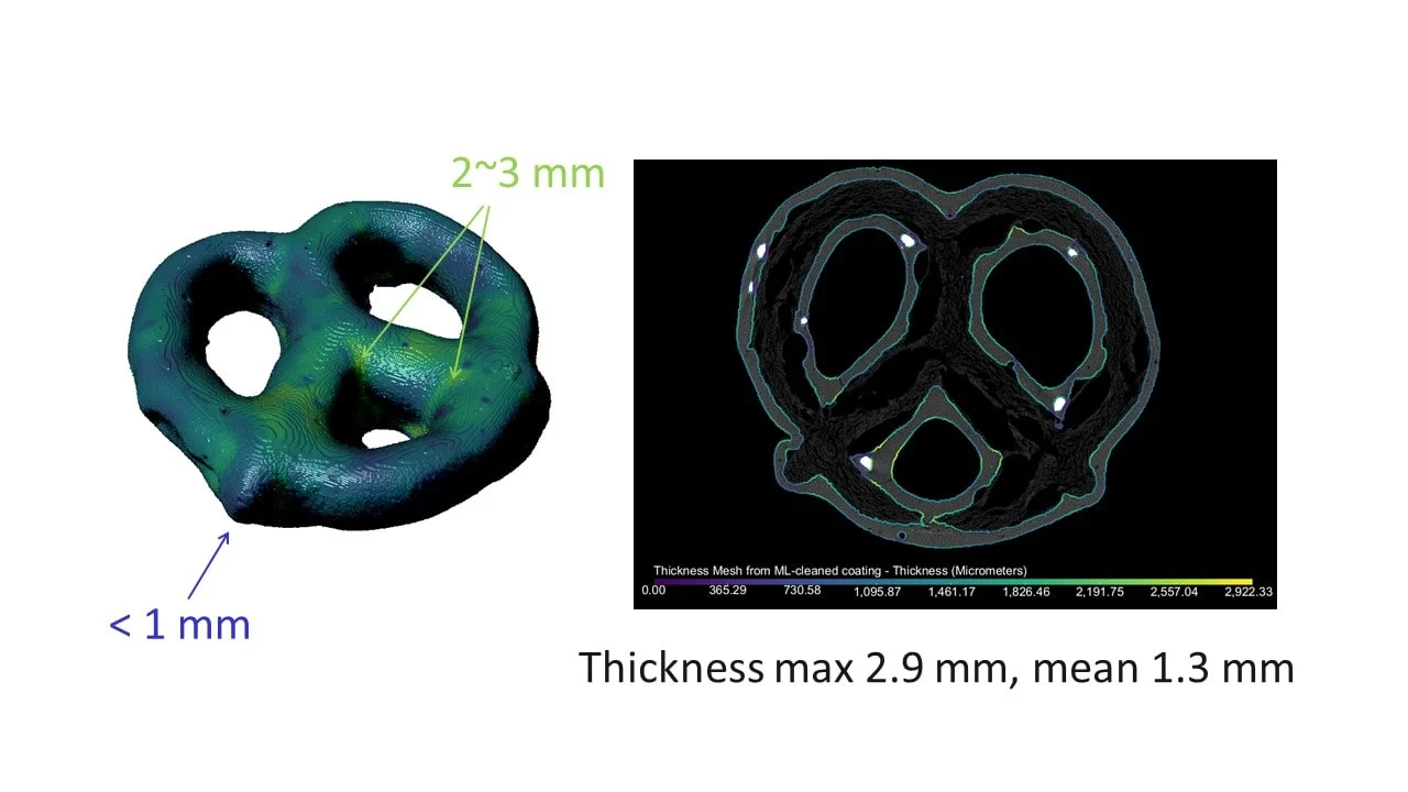 Pretzel Coating Thickness Analysis by X-ray CT