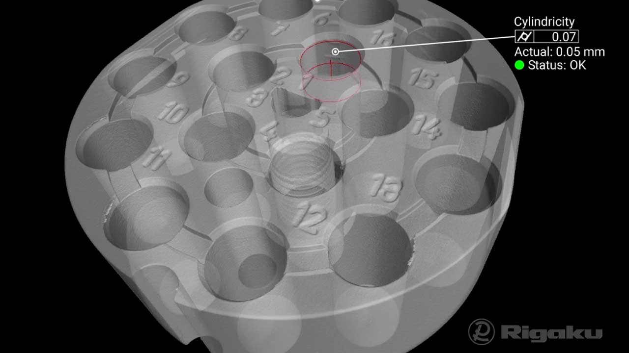 Aluminum Part Dimensional Analysis by X-ray CT